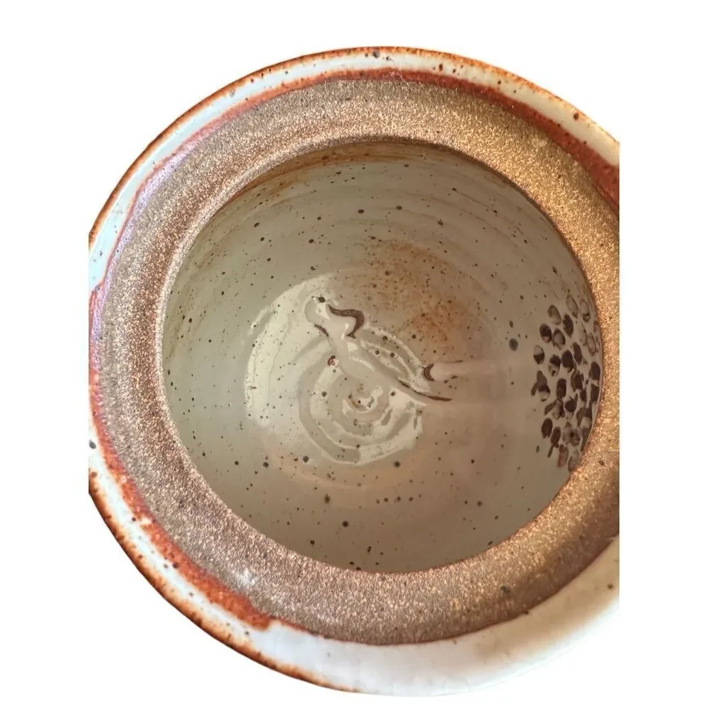 Handmade Rustic Stone Studio Pottery “Mingei-sota” Style Tea‎ Pot & 4 Unique Tea